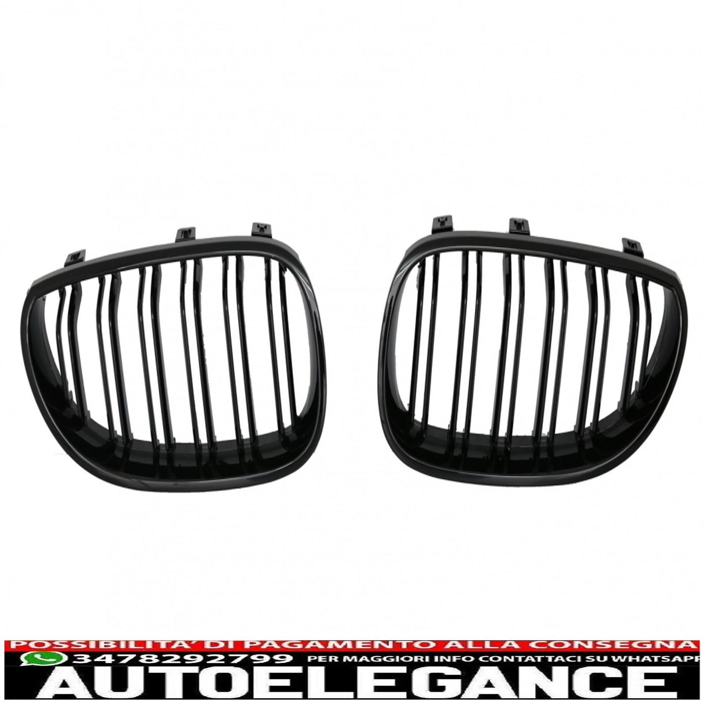 paraurti anteriore con griglie a rene centrale adatto per bmw serie 5 e60 berlina e61 touring (2003-2010) design m4