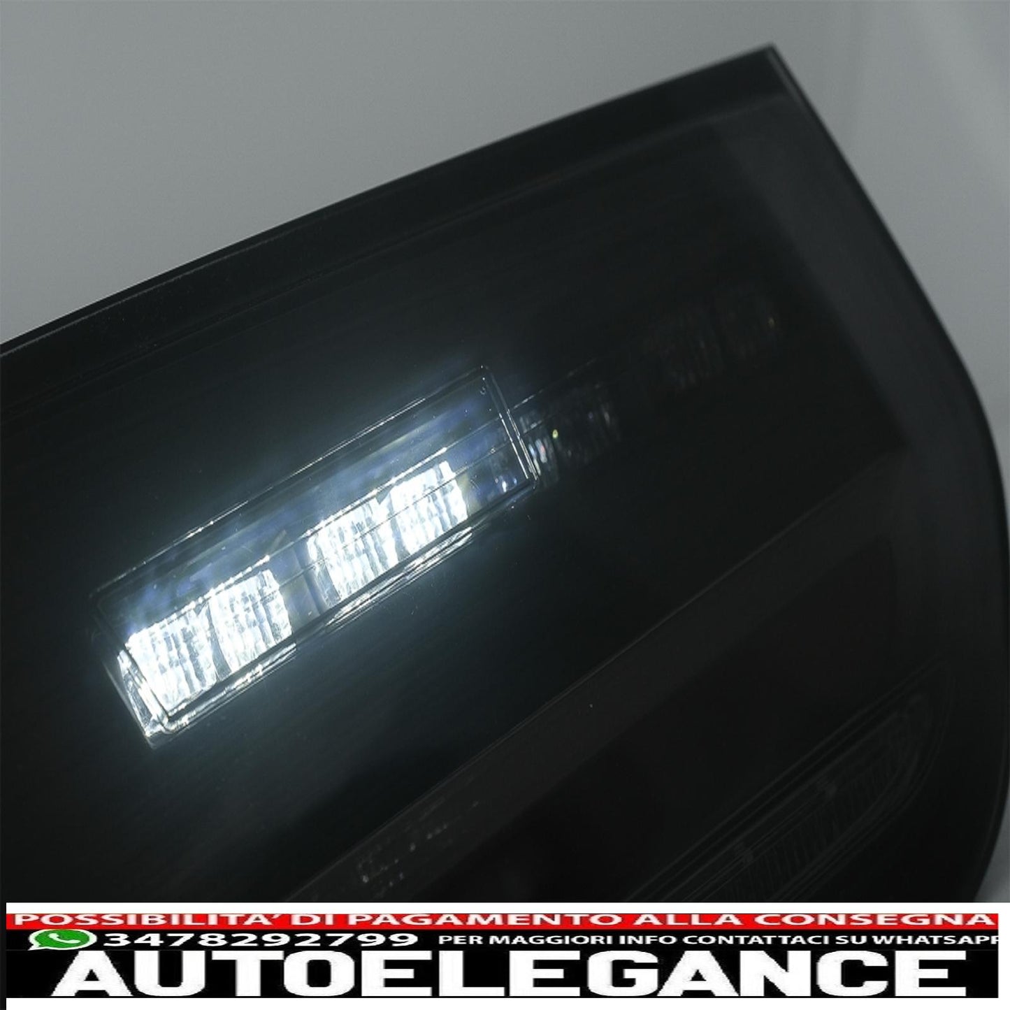 LED bar rear lights suitable for bmw 3 series f30 pre lci and lci (2011-2019) black smoke with dynamic sequential cornering light