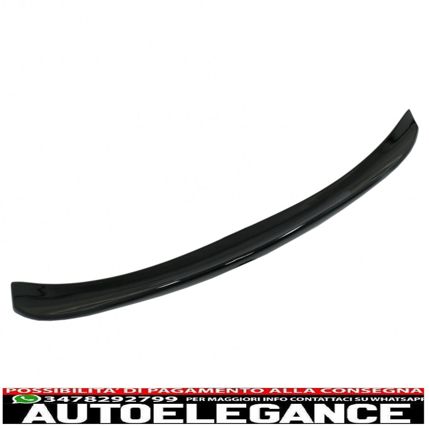 Trunk Spoiler Suitable for Mercedes C-Class C205 Coupe (2014-2019) Sporty and Dynamic Design Piano Black