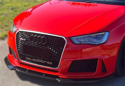 SPLITTER ANTERIORE ADATTO PER AUDI A3 RS3 8V 2012+ LOOK SPORTIVO