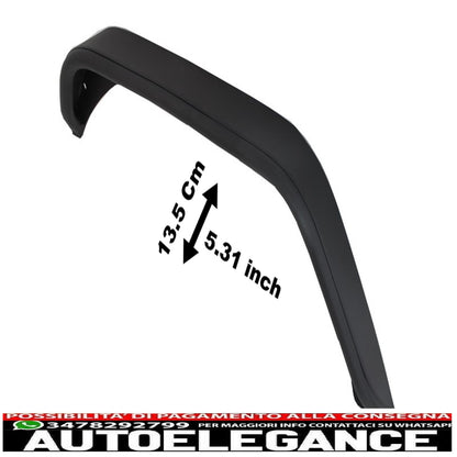 Flat Steel Rear Mud Flaps with Crusher Tube Fit for Jeep Wrangler / Rubicon JK (2007-2017) 
