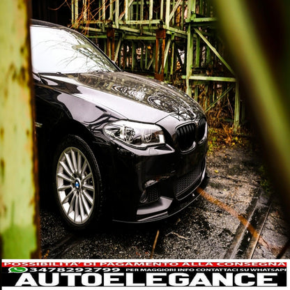front bumper suitable for bmw f10 f11 5 series (2011-2017) with extension lip and side skirts m-performance design