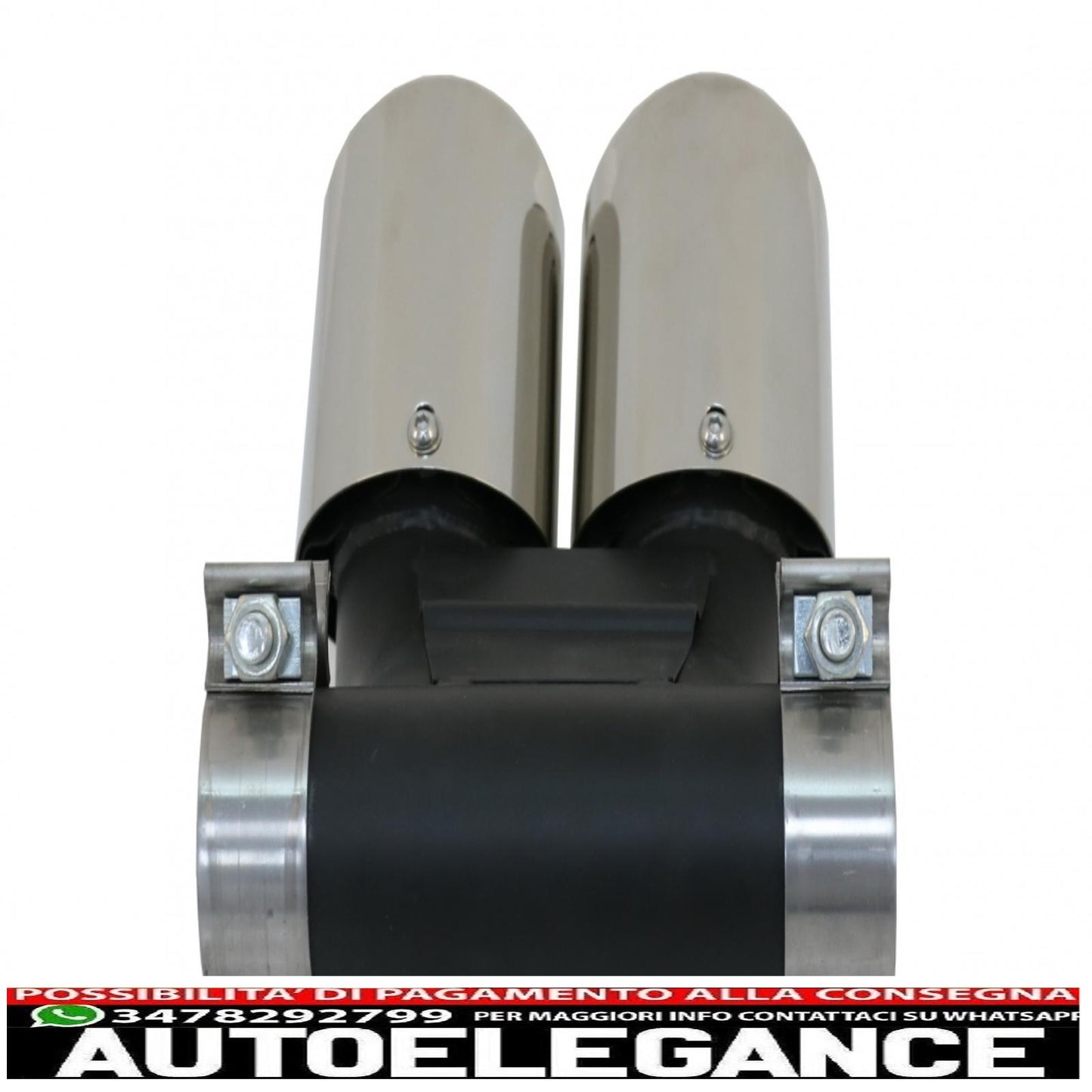 Exhaust tips suitable for Porsche 718 Cayman Boxster 982 (2016-up) chrome 
