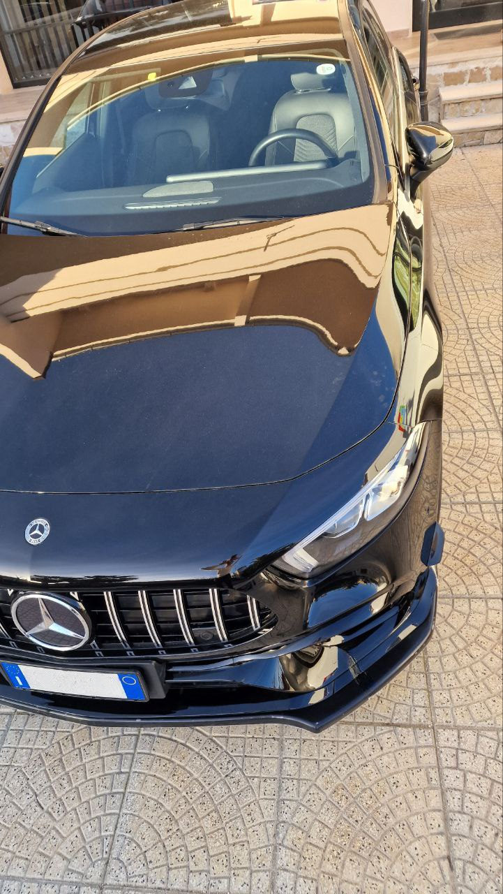 💎LAMA ADATTA MERCEDES CLASSE A W177 SPLITTER SOTTO PARAURTI ANTERIORE NERO💎
