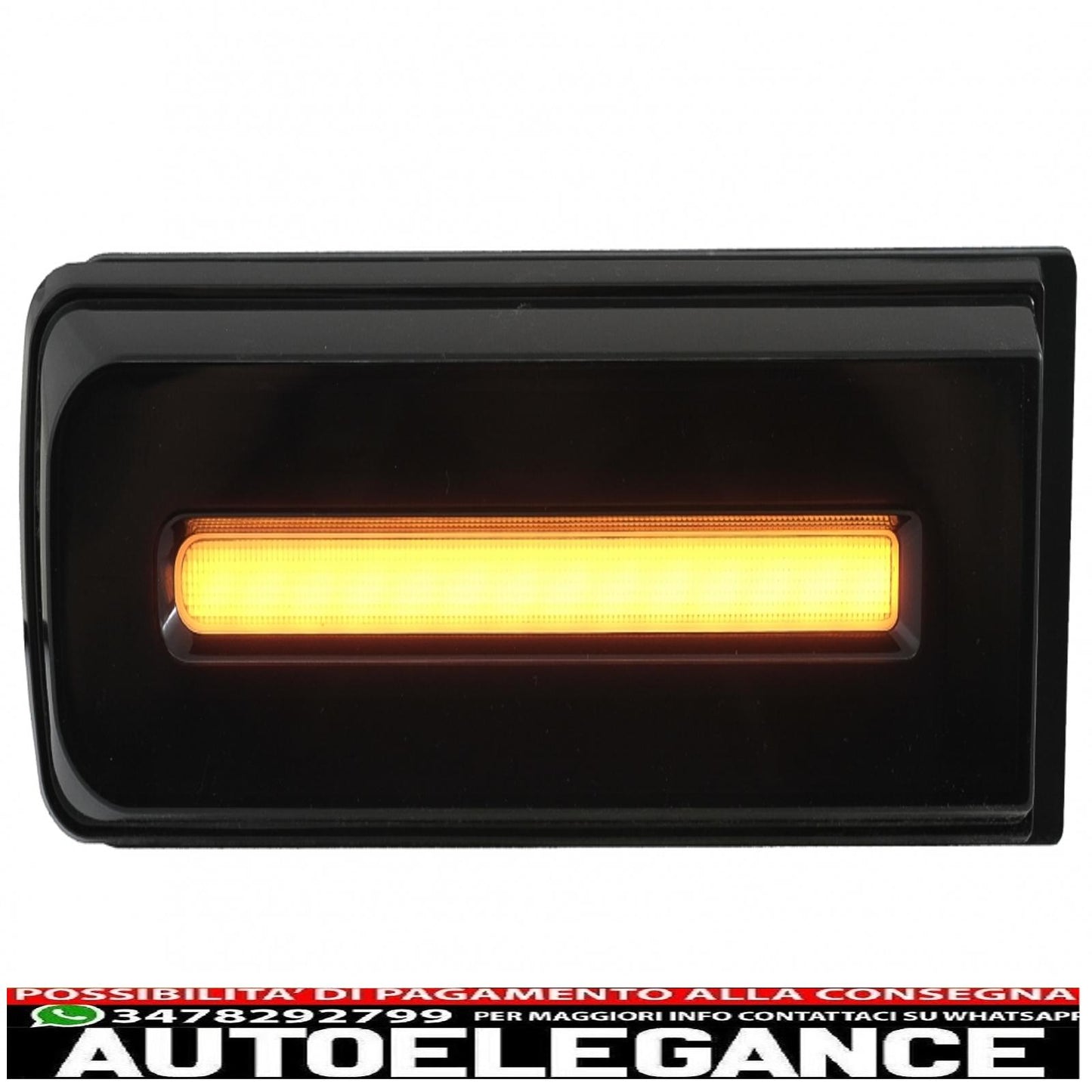 led rear lights light bar suitable for mercedes g class w463 (2008-2017) restyling 2018 dynamic design sequential cornering lights black