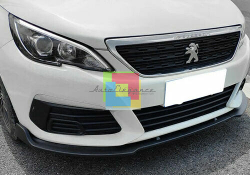 SPLITTER PER PEUGEOT 308 II LAMA SOTTO PARAURTI ANTERIORE IN ABS LOOK SPORTIVO