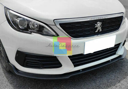 SPLITTER PER PEUGEOT 308 II LAMA SOTTO PARAURTI ANTERIORE IN ABS LOOK SPORTIVO