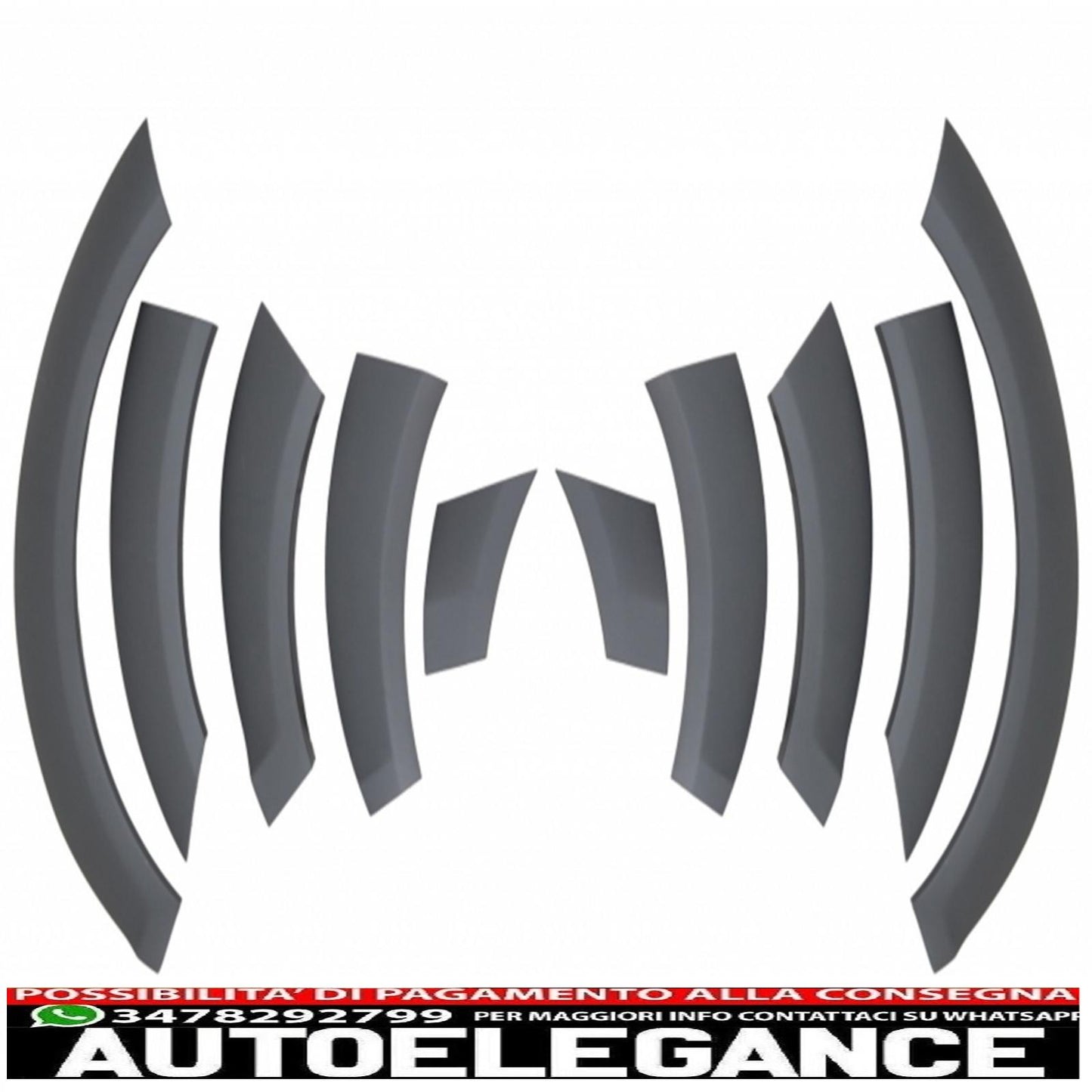 kit carrozzeria pedane gradini laterali parafanghi passaruota adatti per audi q7 4l restyling (2010-2015)