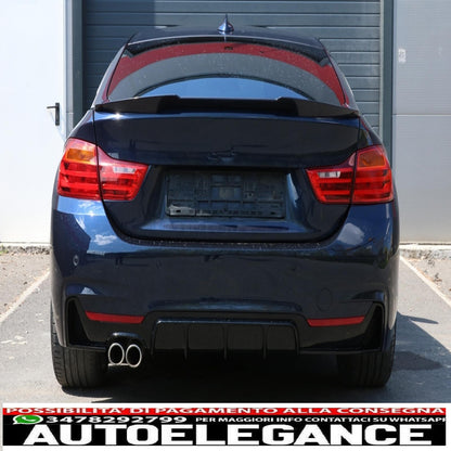 trunk spoiler suitable for bmw 4 series gran coupe f36 (2014-2019) m4 design black