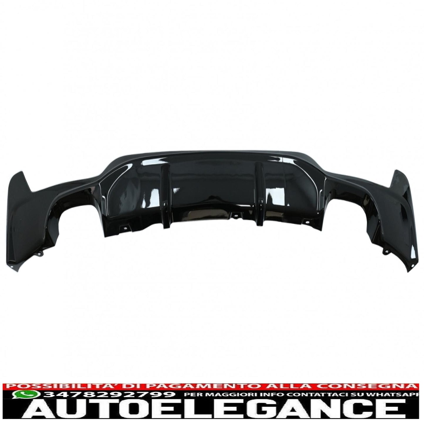 Labbro spoiler paraurti anteriore adatto per bmw serie 4 f32 f33 f36 coupe cabrio grand coupe (2013-03.2019) con diffusore paraurti posteriore doppia doppia uscita m-performance