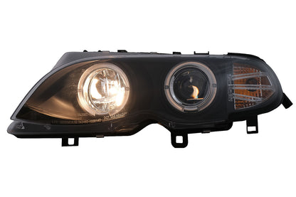 Angel Eyes LED Headlights for BMW E46 01-05 Facelift Sedan Touring - show original titleOriginal text Angel Eyes LED Headlights for BMW E46 01-05 Facelift Sedan Touring