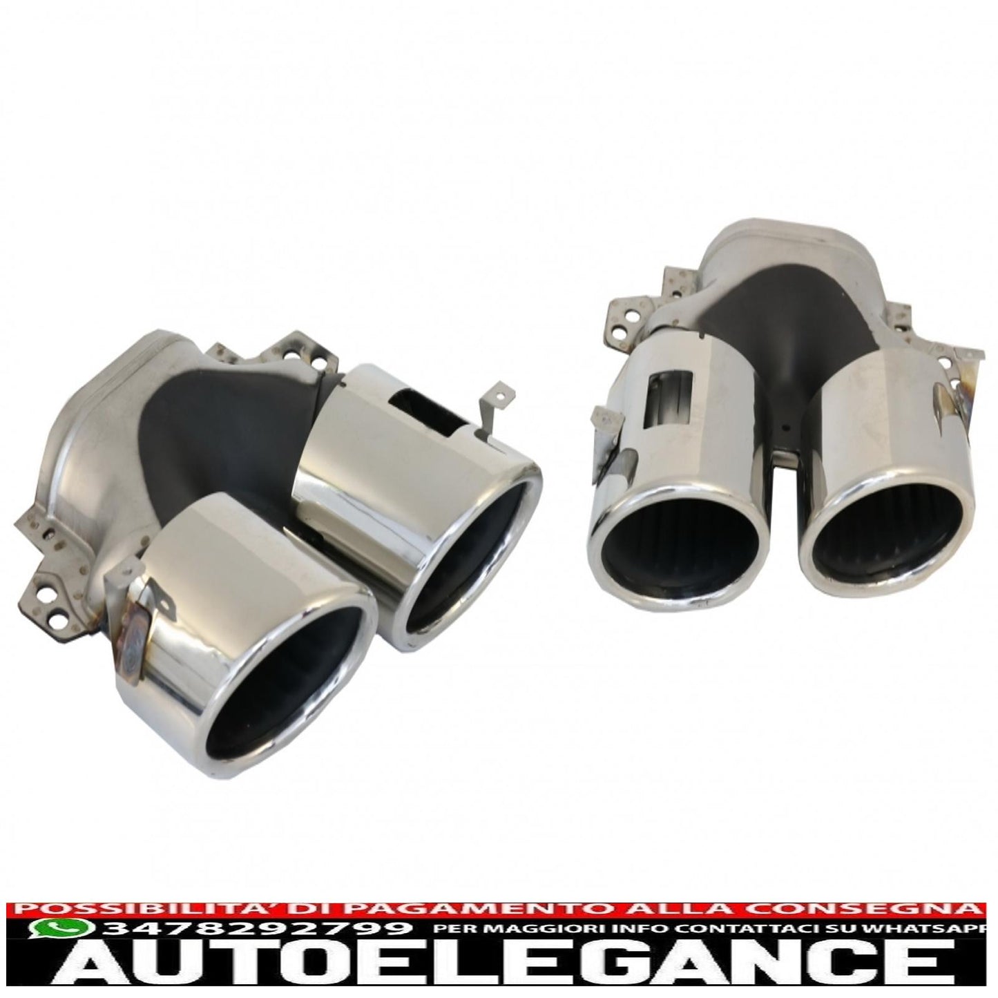 diffusore posteriore con terminali di scarico color argento adatti per mercedes gle w167 suv v167 sport line (2019-up) design gle53