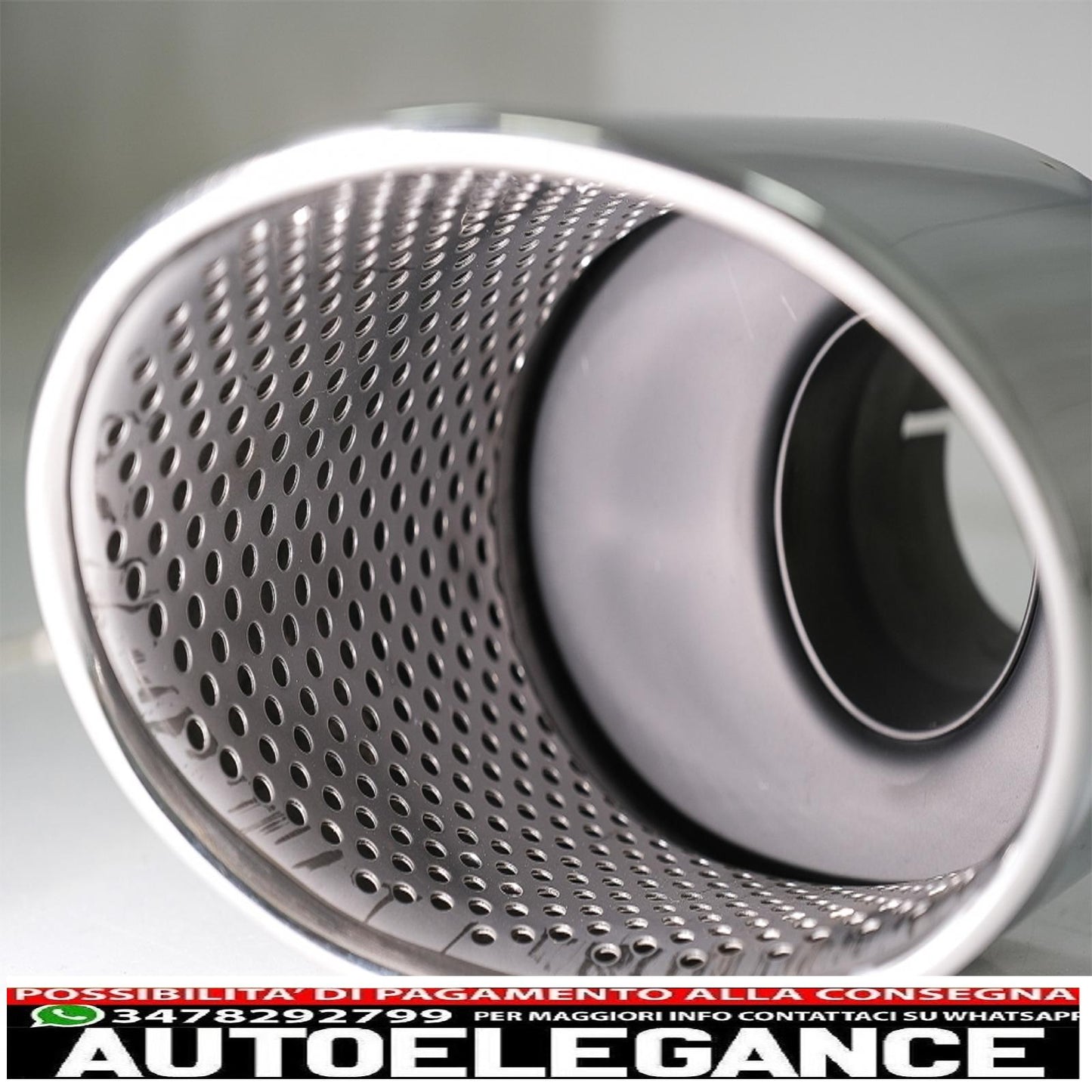 Exhaust tips exhaust tips suitable for audi a4 b9 (2016-2019) a5 f5 (2017-2019) chrome 