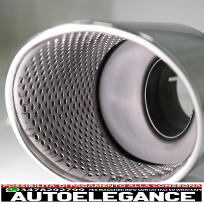 Exhaust tips exhaust tips suitable for audi a4 b9 (2016-2019) a5 f5 (2017-2019) chrome 
