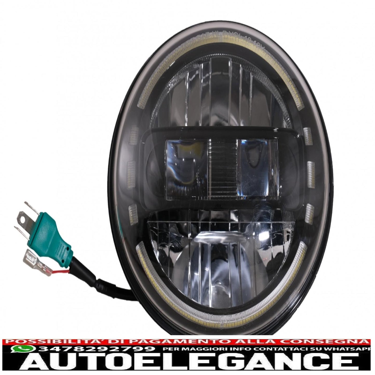 Fari a led Cree da 7 pollici angel eye halo drl adatto per Jeep Wrangler JK TJ LJ JL Land Rover Defender Mercedes W463