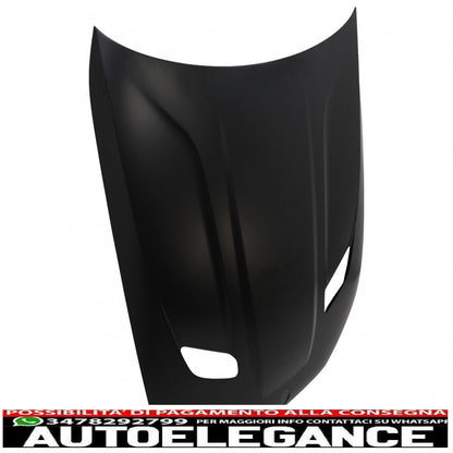 cofano cofano adatto per bmw serie 5 g30 berlina g31 touring g38 (2017-2019) m5 cs look AUTOELEGANCERICAMBI