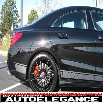 decalcomanie laterali adesivo in vinile grigio scuro adatto per mercedes cla w117 c117 x117 (2013-2016) a class w176 (2012-up) 45 design edition 1