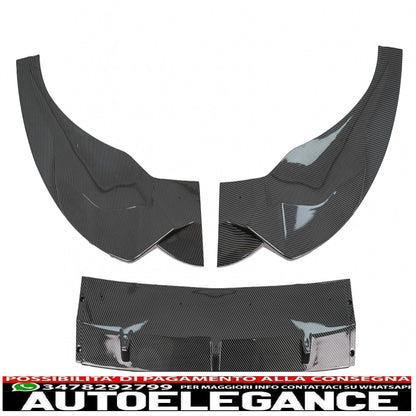 Front bumper spoiler lip suitable for bmw x3 g01 x4 g02 (2018-2020) m sport carbon film covering