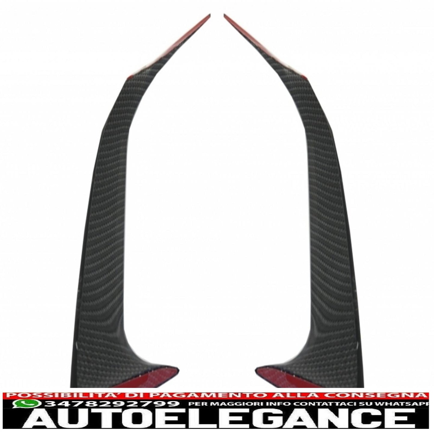 Bumper splitter fins aero side vent canard suitable for mercedes benz cla w117 c117 x117 (2013-2016) cla45 a-design carbon film