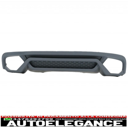 paraurti anteriore con diffusore posteriore e terminali di scarico adatti per audi a4 b8 berlina facelift (2012-2015) design rs4