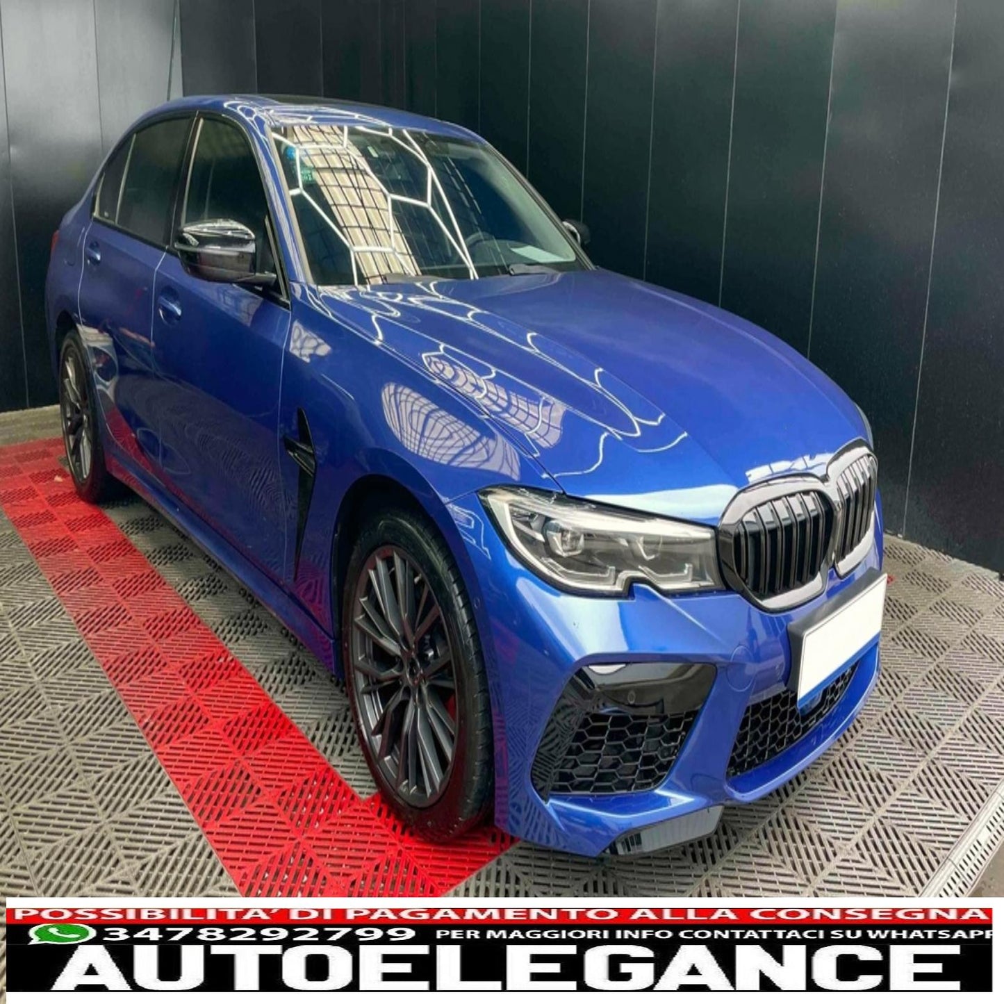 Front bumper suitable for BMW 3 Series G20 G21 (2019 onwards) M8 design 