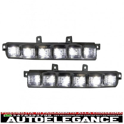 led drl for front bumper spoiler extension suitable for mercedes g class w463 (1989-2017)