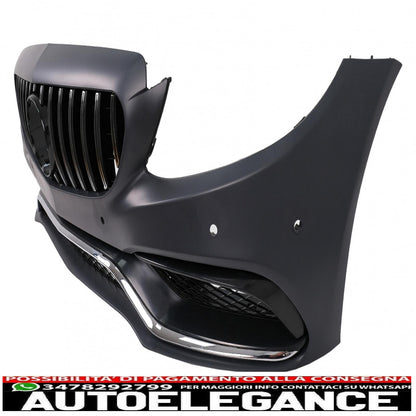 body kit suitable for mercedes c-class w205 sedan (2014-2018) gt-r design