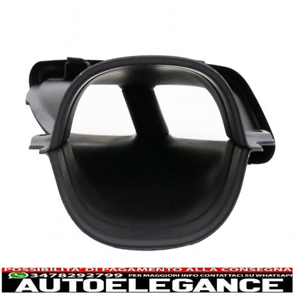Exhaust pipes suitable for mercedes e-class w213 (2016-up) e63 design glc suv x253 glc coupe c253 (2015-2017) black 