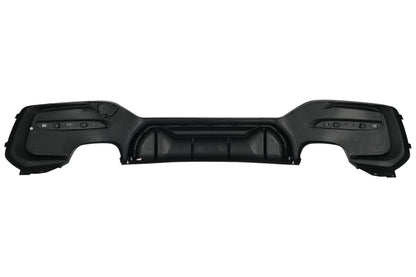 Paraurti diffusore aria a doppia uscita per BMW Serie 1 F20 F21 LCI 15-19 nero