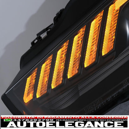 xenon led drl headlights suitable for audi a4 b8.5 facelift (2012-2015) dynamic sequential turning light black