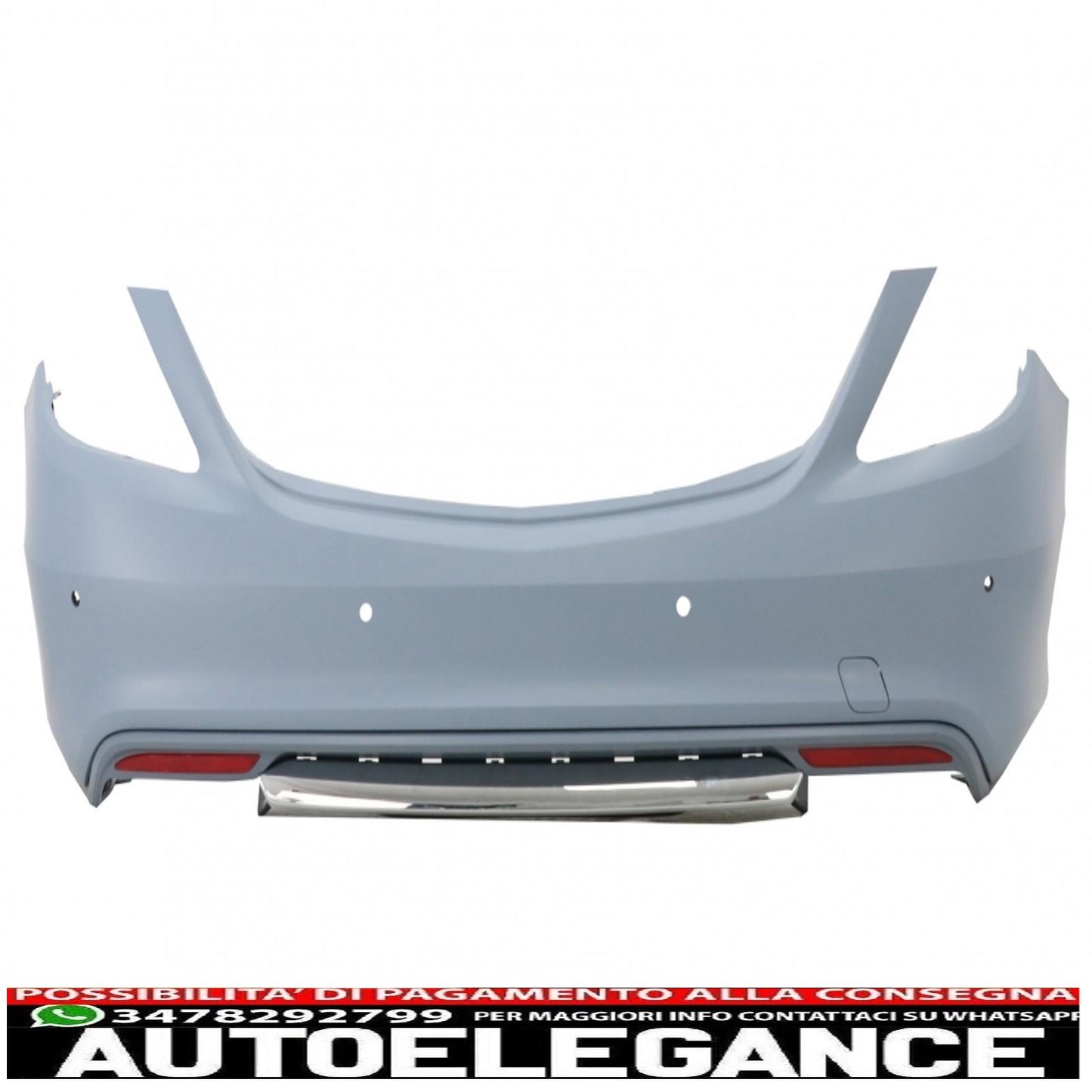 body kit suitable for mercedes s-class w222 (2013-06.2017) with chrome muffler tips s65 design