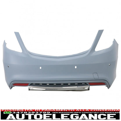 body kit suitable for mercedes s-class w222 (2013-06.2017) with chrome muffler tips s65 design