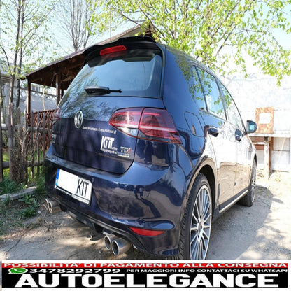 Rear Window Wing Spoiler Suitable for VW Golf 7 &amp; 7.5 (2012-2020) GTI Piano Black Design