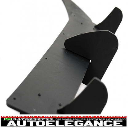estensione paraurti posteriore per diffusore e splitter laterali adatta per vw golf 7 vii r (2013-2016)