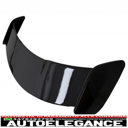 Diffusore posteriore con mantovana adatto per Mercedes W176 Classe A (2012-2018) con spoiler sul coperchio del bagagliaio A45 Design Facelift Black Edition