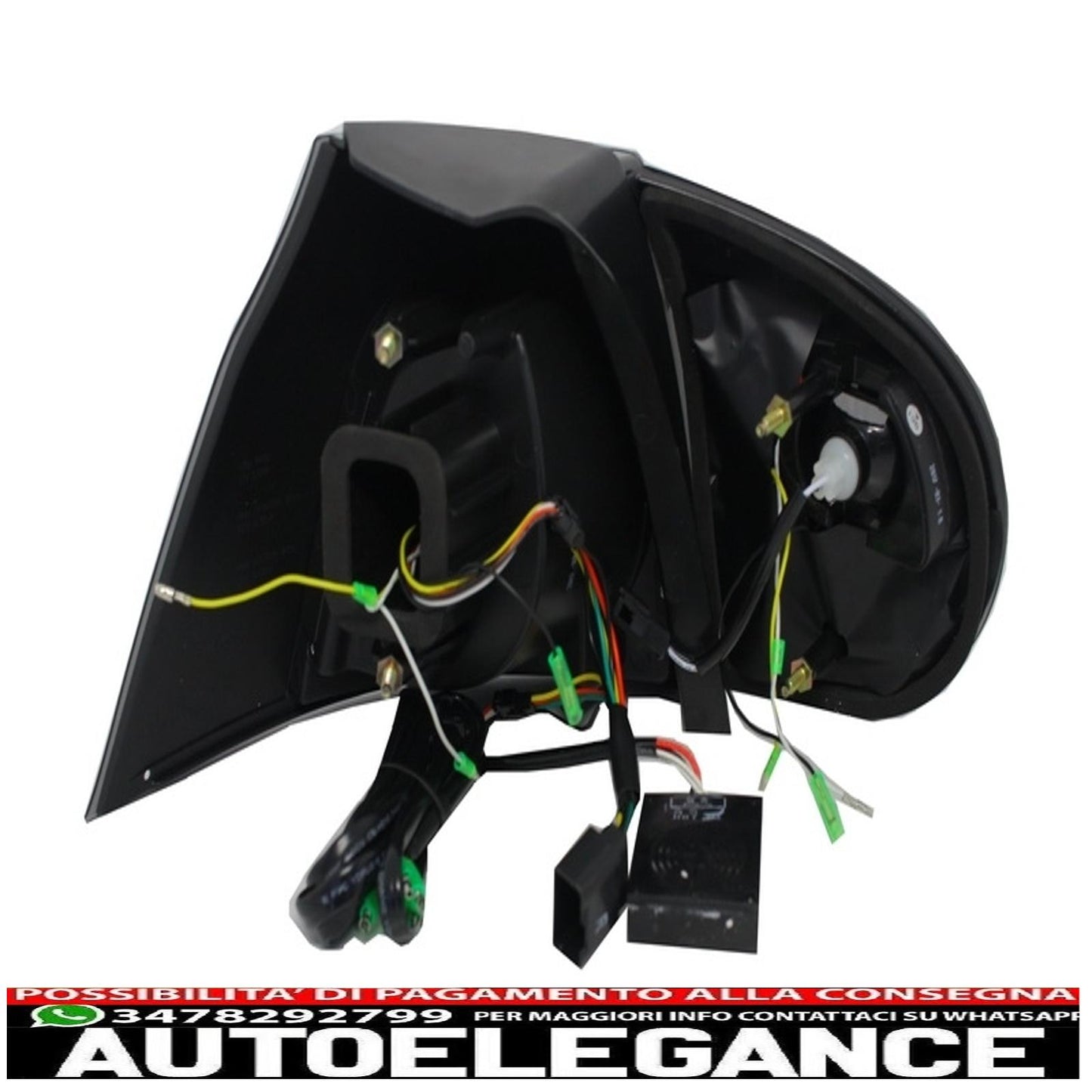 led rear lights suitable for vw golf v 5 left hand drive (2004-2009) smoked black look extreme urban style
