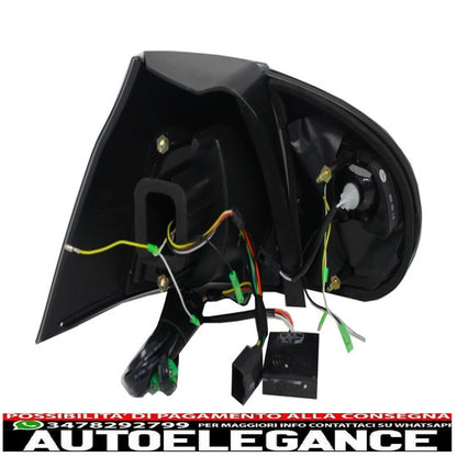 led rear lights suitable for vw golf v 5 left hand drive (2004-2009) smoked black look extreme urban style
