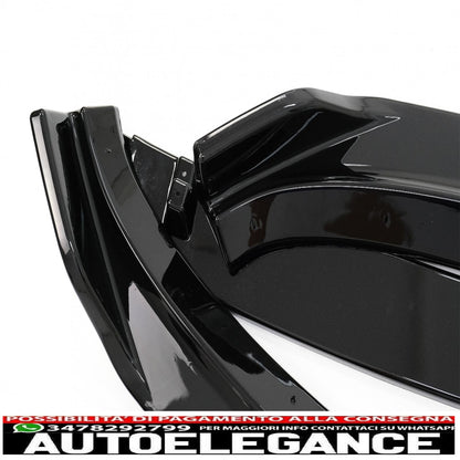Front Bumper Lip Extension Spoiler Fit For VW Passat B8 3G Limousine Variant (2015-2018) Piano Black