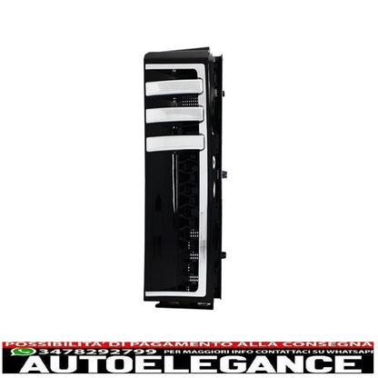 griglia centrale nero-argento prese d'aria laterali nere adatta per land rover vogue iii l322 (2002-2005) autobiografia edizione sovralimentata
