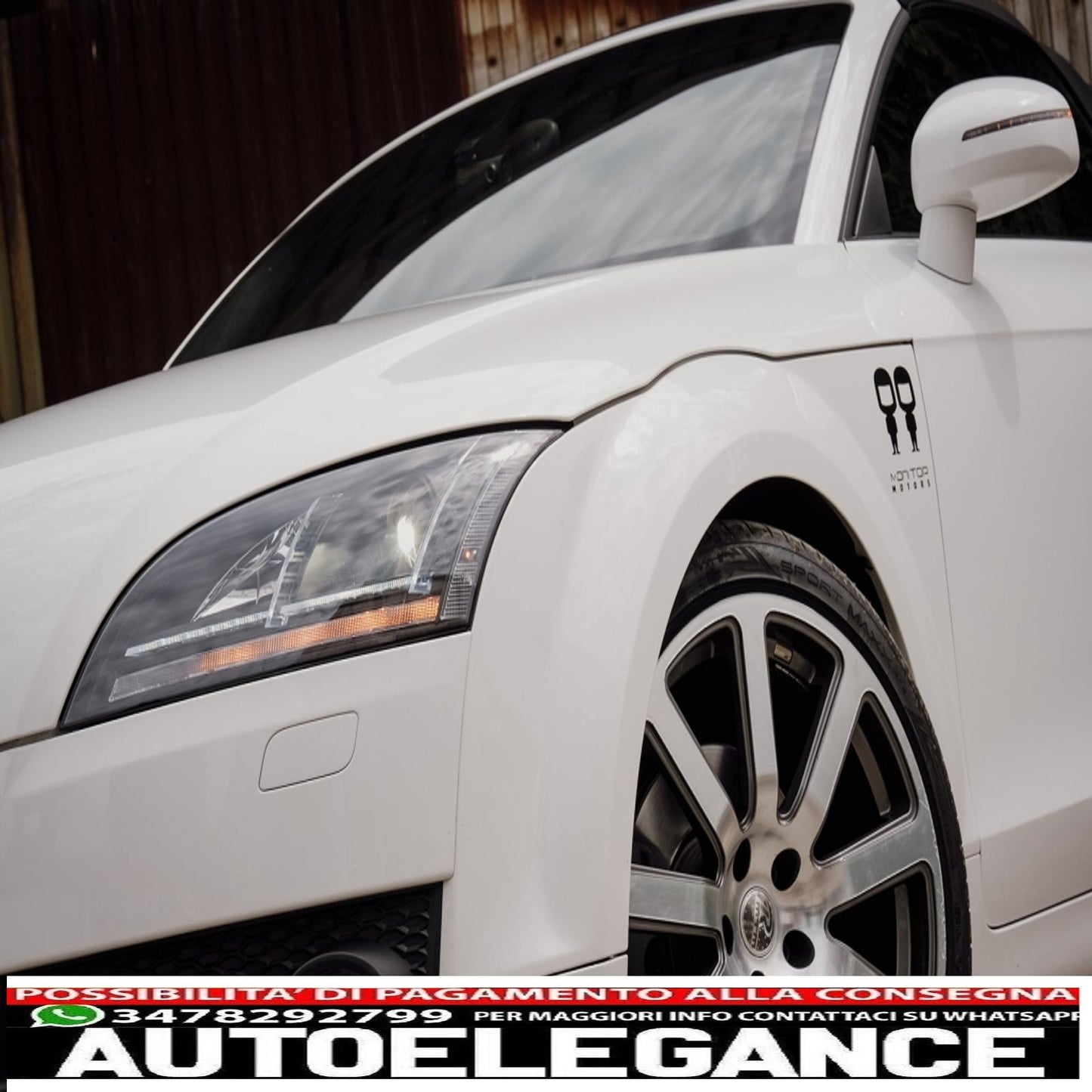 griglia anteriore senza badge adatta per audi tt 8j (2006-2014) rs design