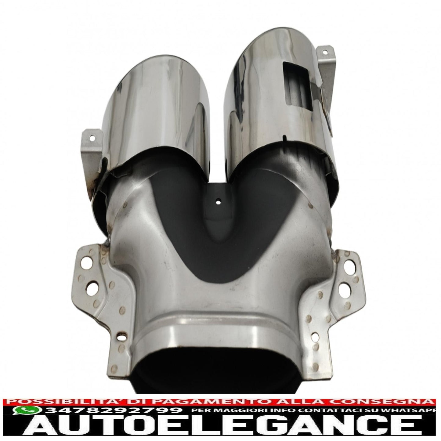 Exhaust pipes suitable for mercedes a-class w177 cla ii x118 c118 gla suv h247 glb suv x247 35 amg / 45 amg (2018-) 45s chrome design