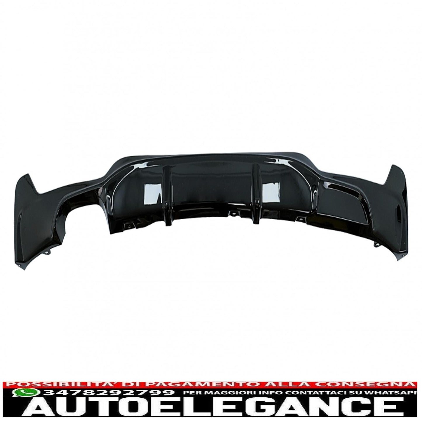 Labbro spoiler paraurti anteriore adatto per BMW Serie 4 F32 F33 F36 Coupe Cabrio Grand Coupe (2013-03.2019) con minigonne laterali, estensioni labbra aggiuntive e diffusore paraurti posteriore m-performance