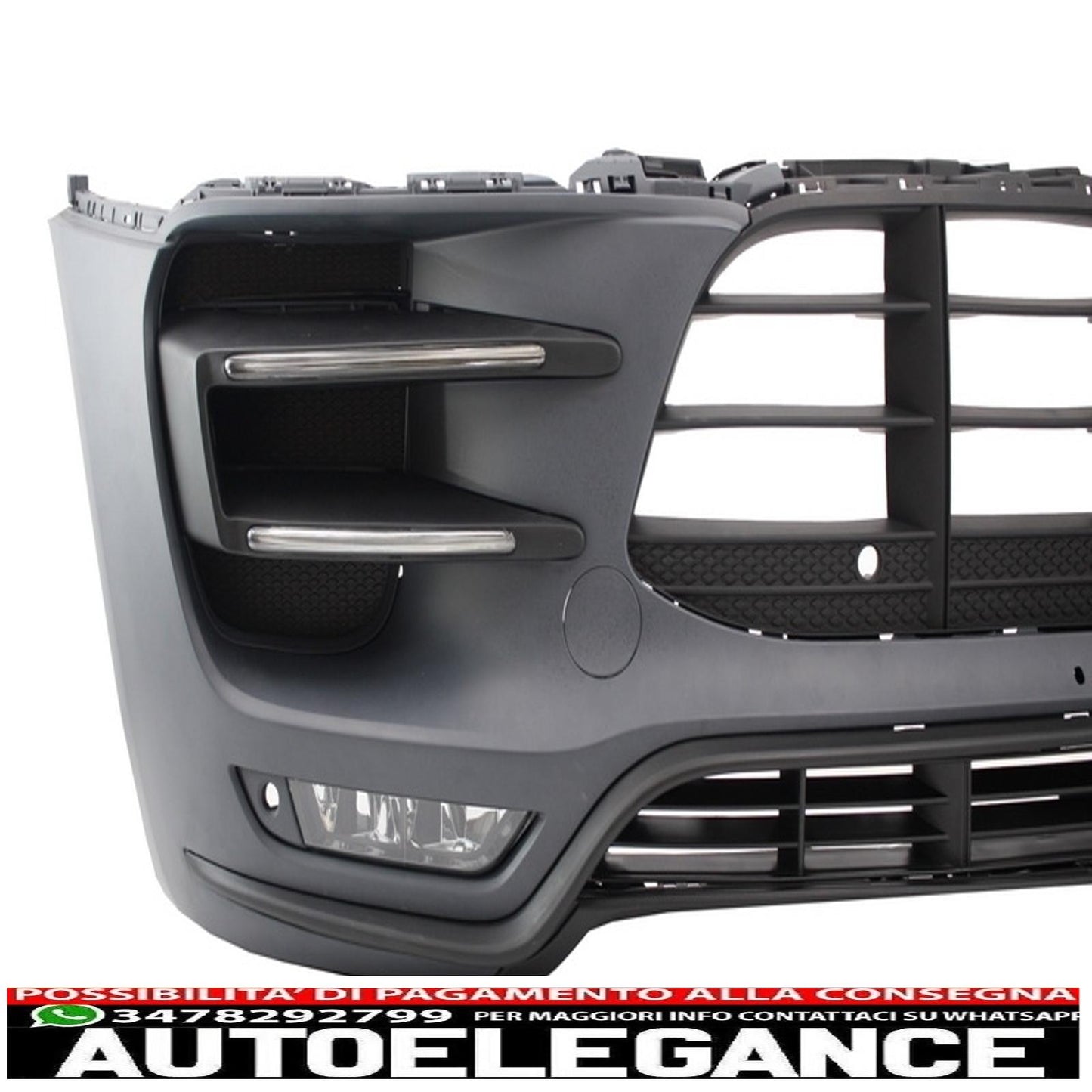 Front bumper suitable for porsche macan (2014-07.2018) turbo design 