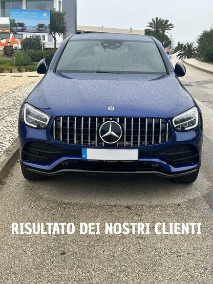 GRIGLIA ADATTA PER MERCEDES GLC X253 C253 LIFT AMG 2019-2022 LOOK GT CROMATA