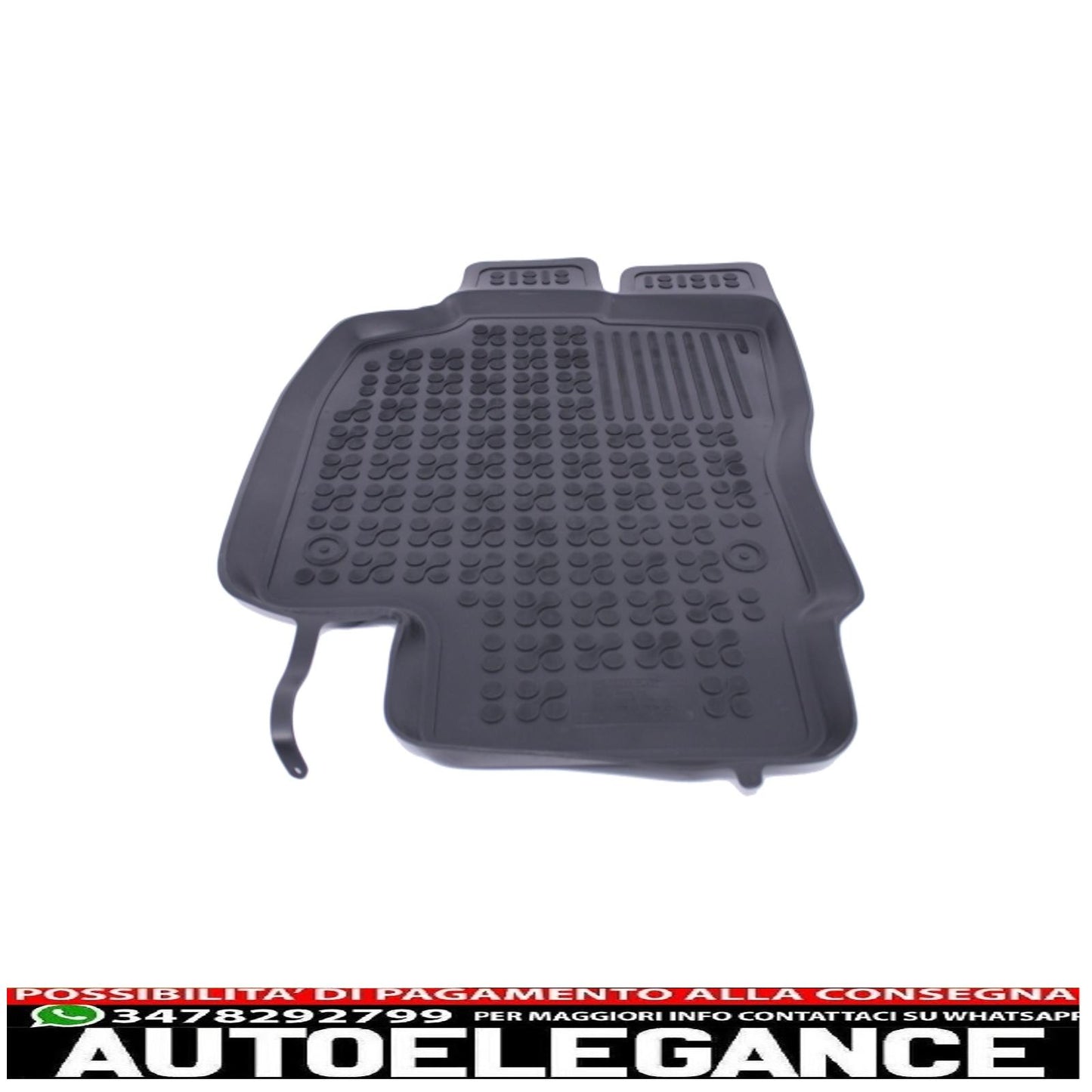 black rubber mat suitable for Seat leon iii 2013+, leon st 2014+
