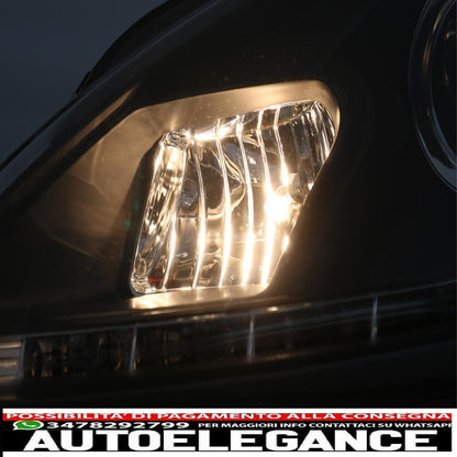 led drl headlights suitable for Seat leon altea toledo (06.2005-2009) black