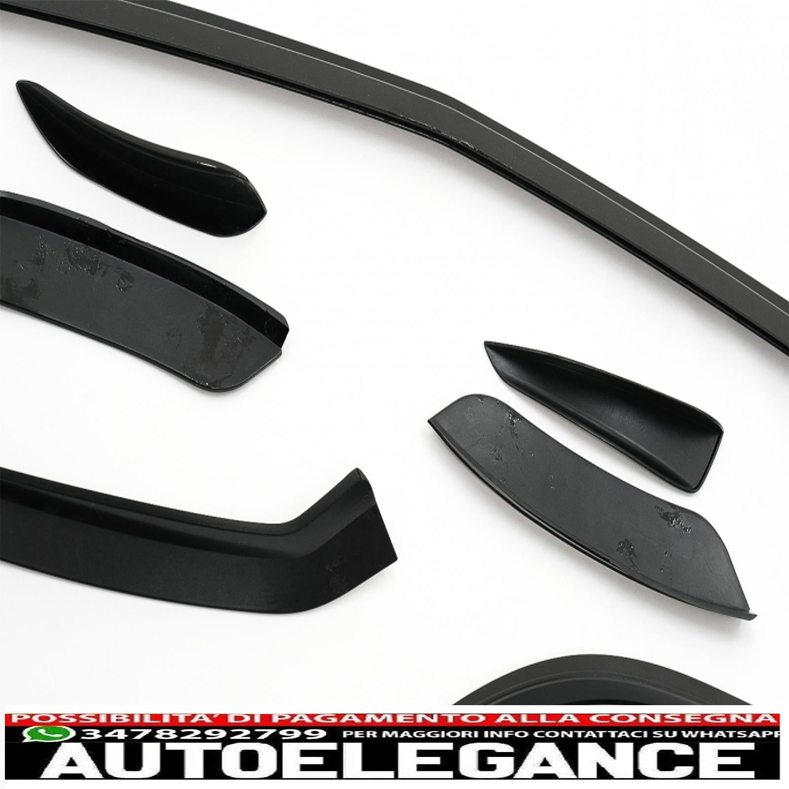 Alette splitter per paraurti anteriore aerodinamiche adatte per mercedes a class w177 hatchback v177 berlina (2018-up) nero pianoforte AUTOELEGANCERICAMBI