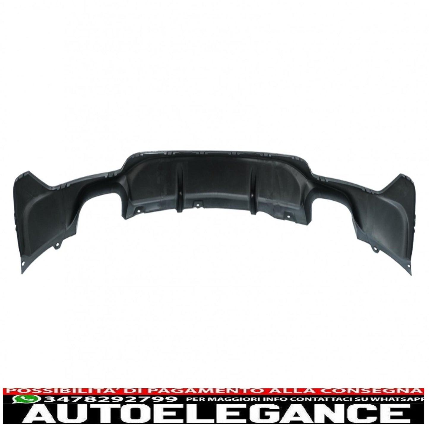 Labbro spoiler paraurti anteriore con diffusore paraurti posteriore doppia doppia uscita e terminali di scarico adatti per BMW Serie 4 F32 F33 F36 Coupe Cabrio Grand Coupe (2013-03.2019) design m-performance