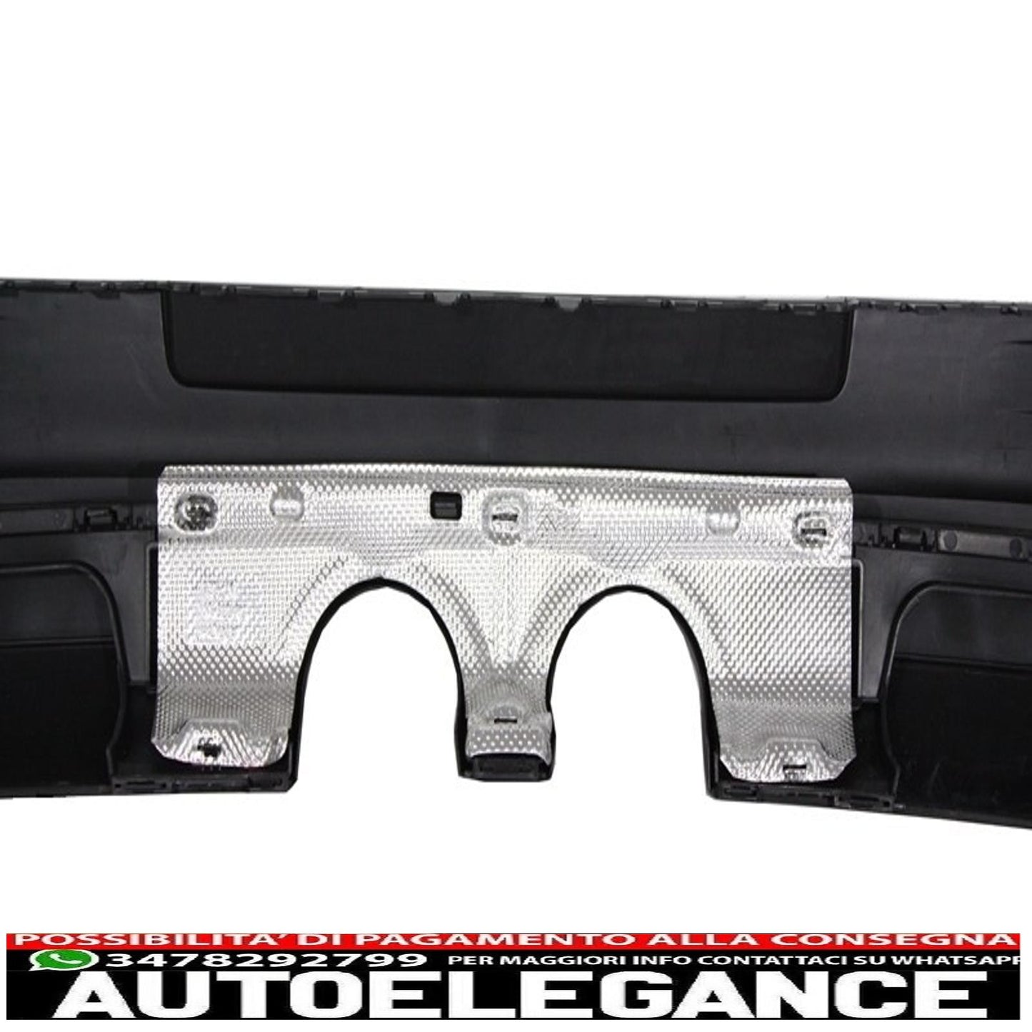 rear bumper extension suitable for vw golf 5 v (2003-2007) r32 look and complete exhaust system catback muffler