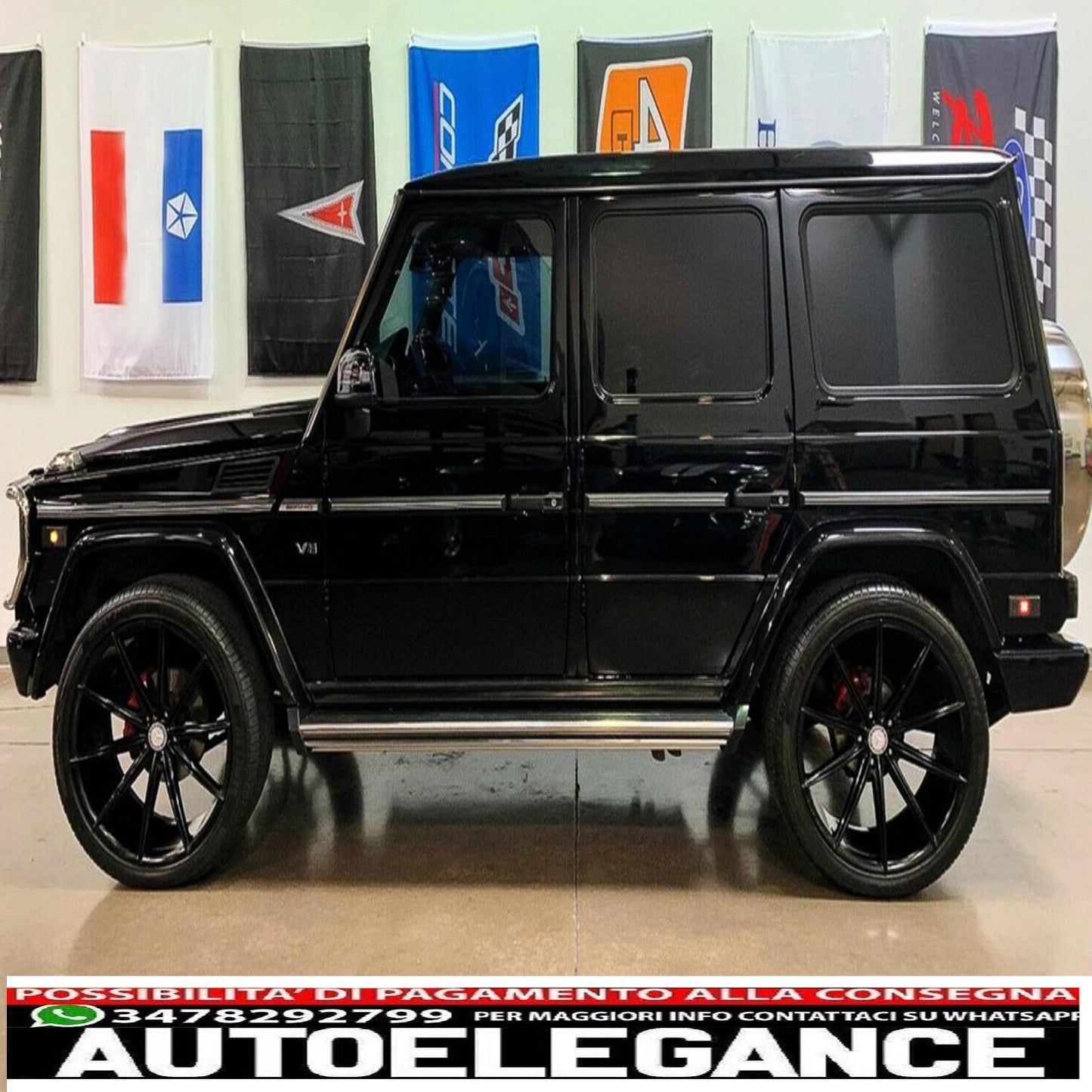Front and Rear LED Side Marker Lights Suitable for Mercedes Benz G-Class W463 (2002-2014) Smoke Lens